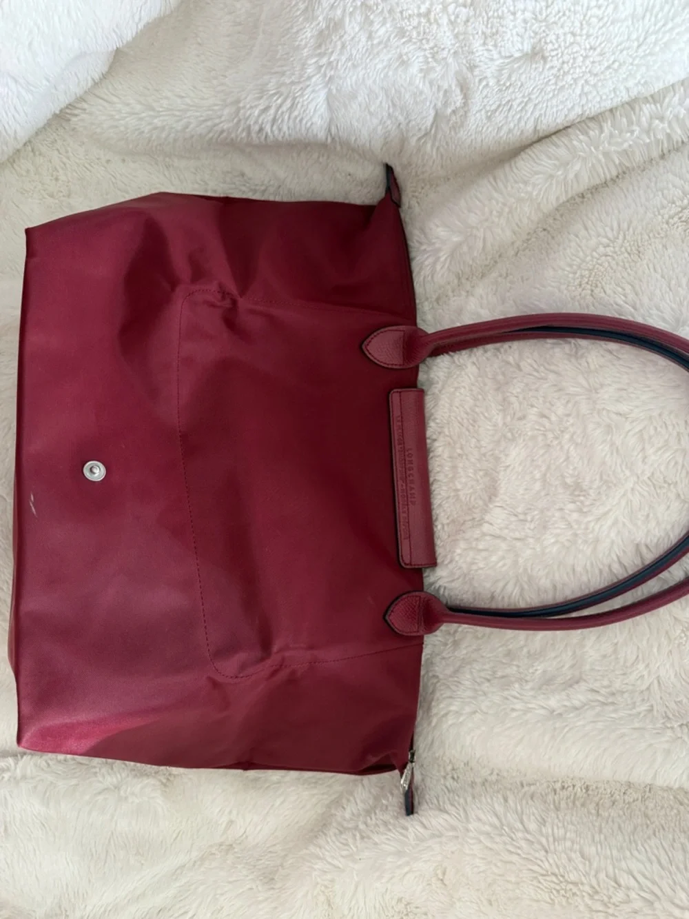Longchamp Burgundy Nylon Le Pliage Tote - Picture 5 of 15
